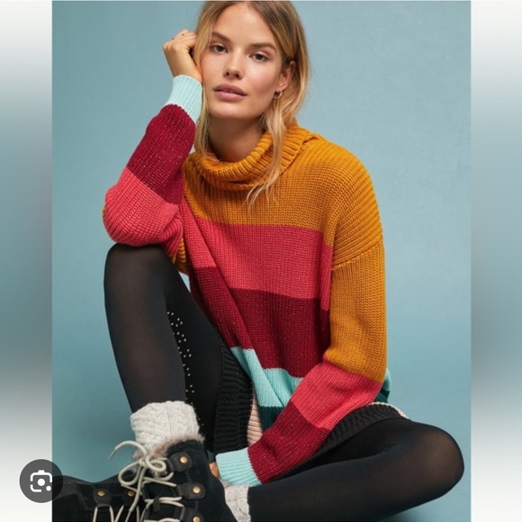 Farm Rio Bold Striped Sweater Dress - Picture 2 of 5